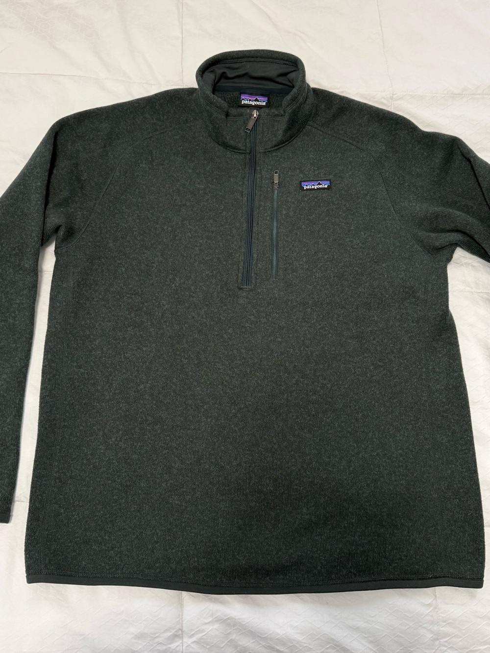 Patagonia Men's Better Sweater 1/4 Zip Pullover Green Fleece Jacket Size XL